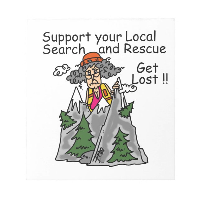 Lustig erhalten Sie verloren Notizblock (Vorderseite)