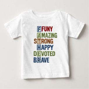 Lustig Erstaunlich Stark Glücklich Hingebungsvoll Baby T-shirt
