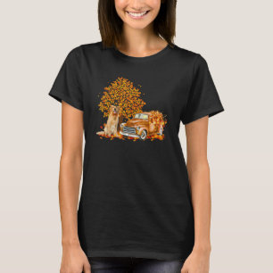 Lustig, es ist Herbst, ihr Golden Retriever-Hunde  T-Shirt