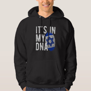 Lustig, es ist in meiner DNA Israel-Flagge Fingera Hoodie