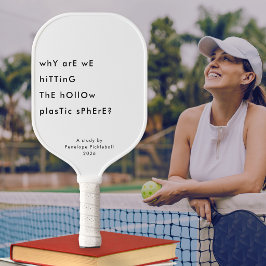 Lustig Existentiell Verschroben Weiße Personalisie Pickleball Schläger