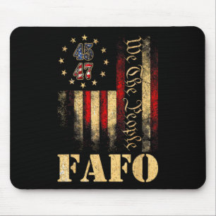 Lustig Fafo Trump Fafo Amerikanisch Usa  Mousepad