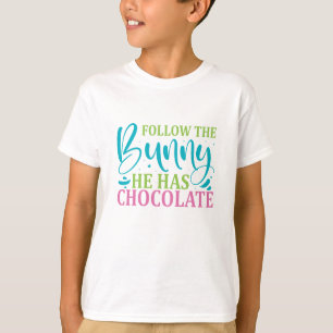 Lustig Folge dem Hasen - Ostern T-Shirt