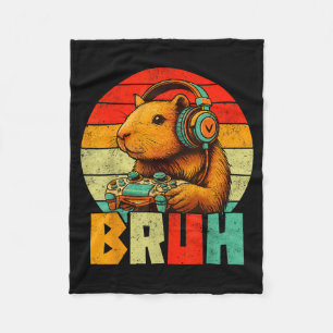 Lustig für Capybara-Fans Männer Jungen Kinder Graf Fleecedecke