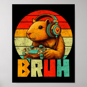 Lustig für Capybara-Fans Männer Jungen Kinder Graf Poster