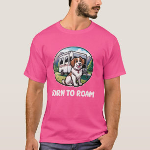 Lustig Geboren um zu Wandern Wohnmobil Motorhome C T-Shirt