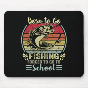 Lustig Geboren Um Zum Angeln Zu Gehen B Fisch Fisc Mousepad