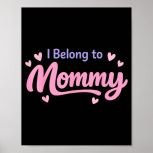 Lustig gehört Mami süße Babymutter-Kinderzimmer Poster
