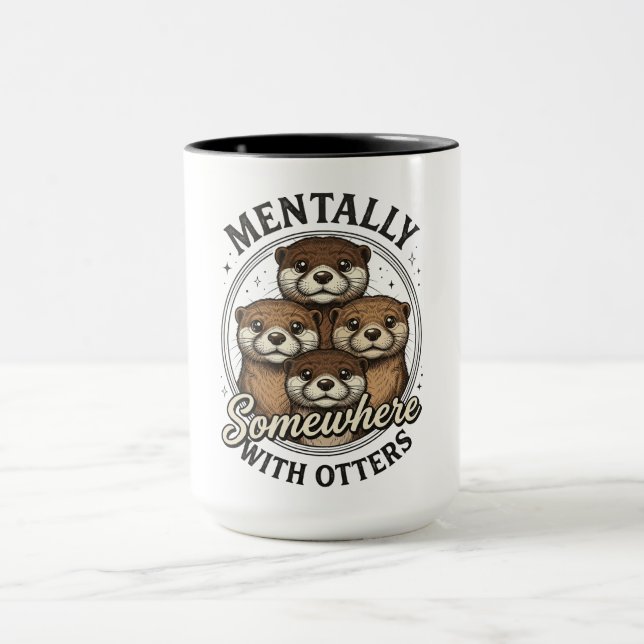 Lustig geistig irgendwo mit Ottern Tasse (Zentrum)