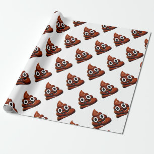lustig gekackt Emoji Geschenkpapier