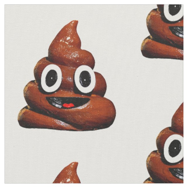 lustig gekackt emoji Stoff (Nahaufnahme)
