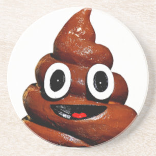 lustig gekackt Emoji Untersetzer