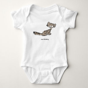 Lustig gemeinter Katzen-Babymoverall "Just Kidding Baby Strampler