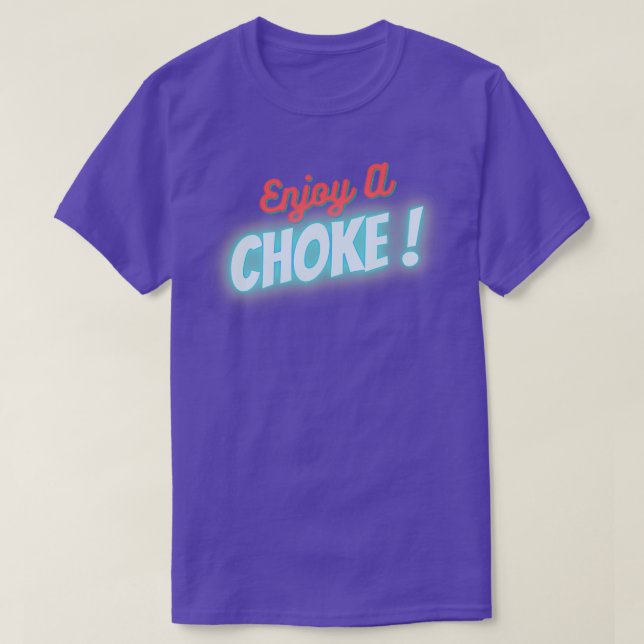 lustig genießen Sie ein Choke jiu Jitsu Shirt Clas (Design vorne)