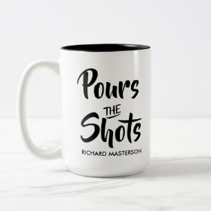 Lustig Gießt Es Die Aufnahmen Macht Die Aufnahmen Zweifarbige Tasse