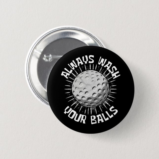 Lustig-golf Button (Vorne & Hinten)