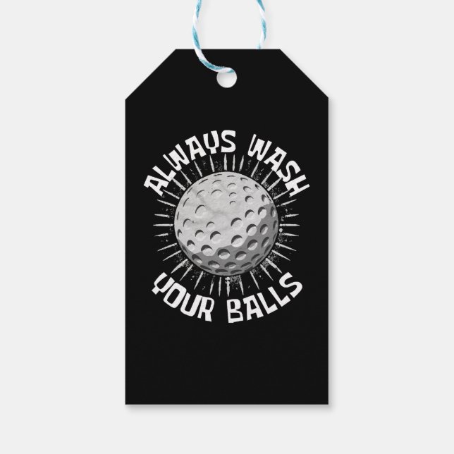 Lustig-golf Geschenkanhänger (Rückseite)