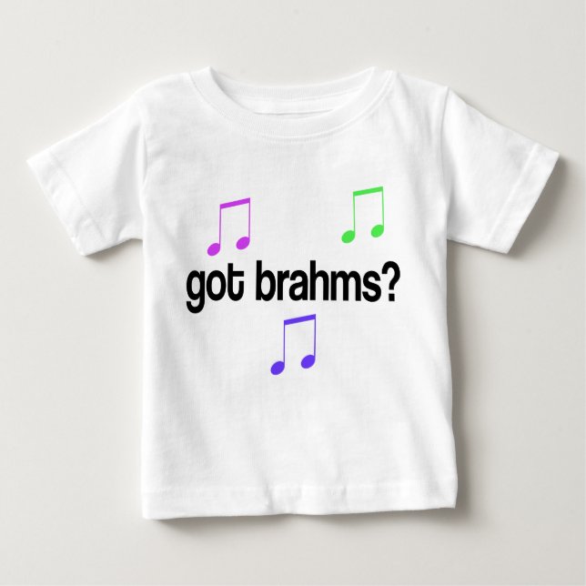Lustig got Brahms bunten Entwurf Baby T-shirt (Vorderseite)