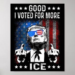 Lustig Gut Ich Wählte Für Mehr Eis Patriotisch Poster
