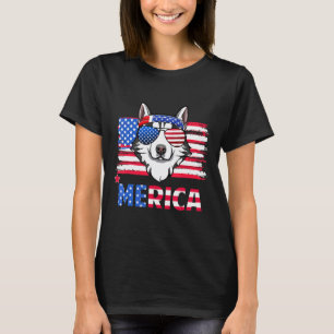 Lustig Hängen Mit Husky-Mutter Merica 4. Juli T-Shirt