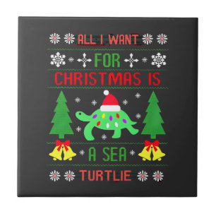 Lustig Hässlich Alles, was ich zu Weihnachten will Fliese