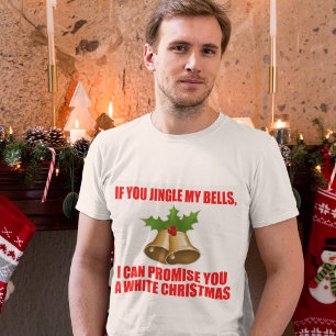 Lustig heben Sie Linie für Weihnachten auf T-Shirt