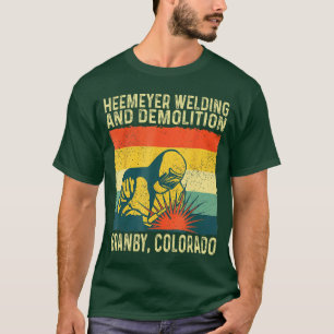 Lustig Heemeyer Schweißen und Abriss Granby Vinta T-Shirt
