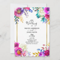 Lustig Helle Kräftige Farbe Wasserfarbe Florale Ho