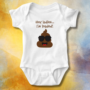 Lustig Hey Ladys ich bin geladen Baby Strampler