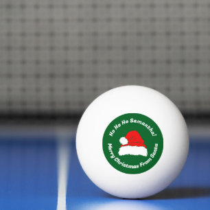 Lustig Ho ho ho Santa Frohe Weihnachten Tischtennisball