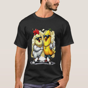 Lustig Huhn Banane Rap Style Streetwear Cool Vib T-Shirt