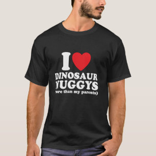 Lustig I Herz I Liebe Dinosaurier Chicken Nuggets  T-Shirt
