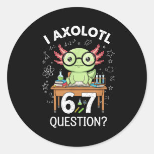 Lustig Ich Axolotl 67 Fragen Wissenschaft Axolotl Runder Aufkleber
