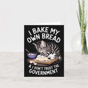 Lustig, ich backe mein eigenes Brot und vertraue d Karte