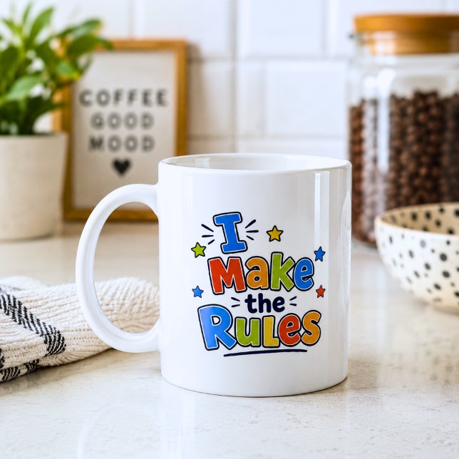 Lustig Ich Bestimme Die Regeln  Kaffeetasse (Von Creator hochgeladen)