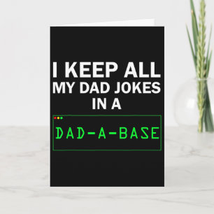 Lustig Ich Bewahre Alle Meine Dad-Witze In Einem D Karte