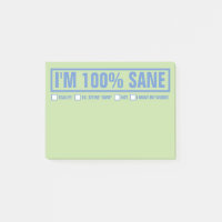 Lustig "ich bin 100% gesundes" 4" x3 "