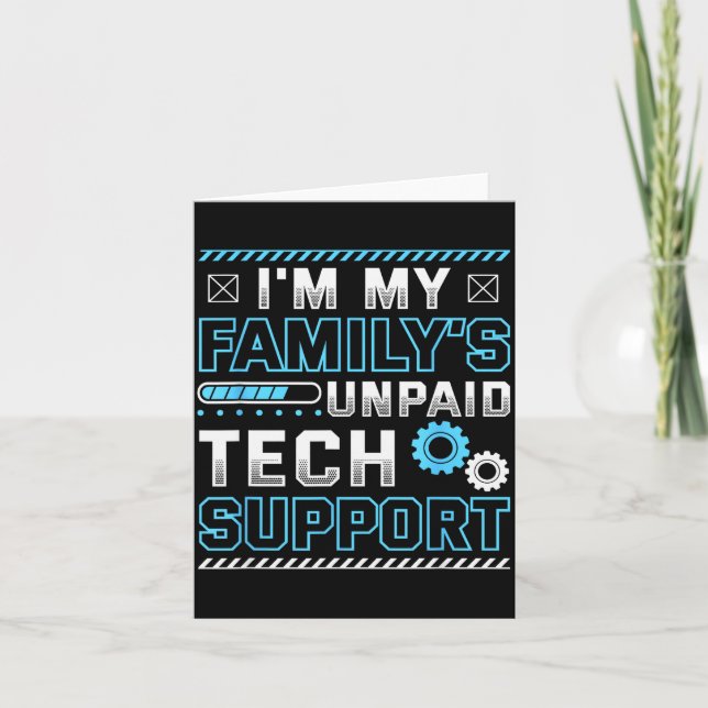 Lustig, ich bin der unbezahlte Technik-Support mei Karte (Vorderseite)