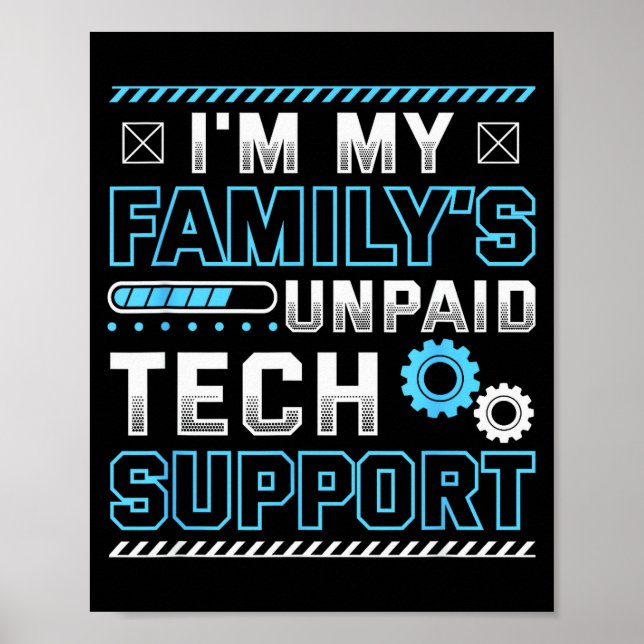 Lustig, ich bin der unbezahlte Technik-Support mei Poster (Vorne)