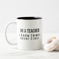Lustig Ich Bin Ein Lehrer, Ich Weiß Dinge Über Zeu