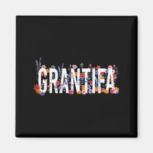 Lustig ich bin Grantifa Vintage Floral Frauen  Magnet