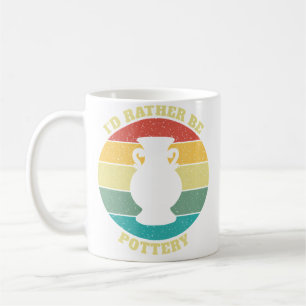 Lustig: Ich bin lieber Töpfern Kaffeetasse
