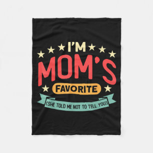 Lustig, ich bin Moms Lieblingssohn Schwiegertochte Fleecedecke