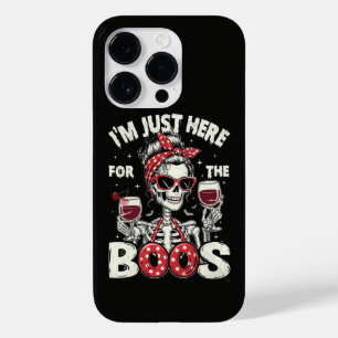 Lustig ich bin nur wegen der Buh-Rufe hier Skelett Case-Mate iPhone 14 Pro Hülle