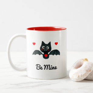 Lustig, ich bin verrückt nach dir, Fledermaus-Vale Zweifarbige Tasse