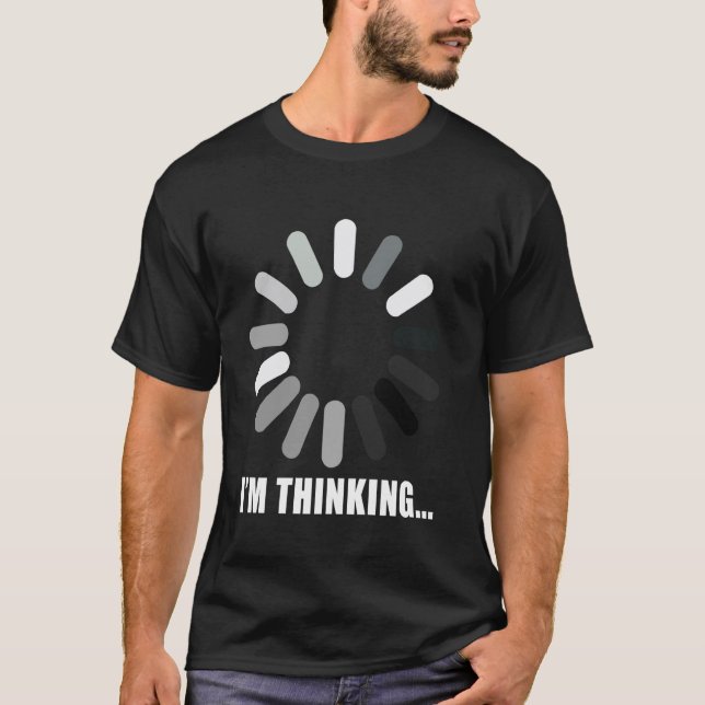 Lustig, ich denke, ich lade IT, Computer-Nerd, Pro T-Shirt (Vorderseite)