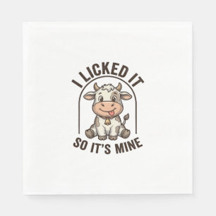 Lustig Ich Hab Es Geleckt Kuh Vintage Farm Shirt D Serviette