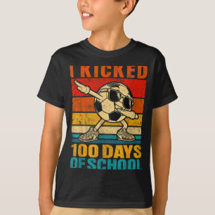 Lustig, ich habe 100 Schultage Fußball 100. Tag ge T-Shirt