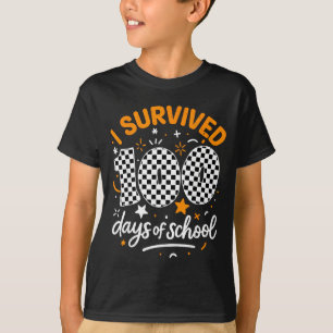 Lustig ich habe 100 Schultage überlebt Schüler Leh T-Shirt
