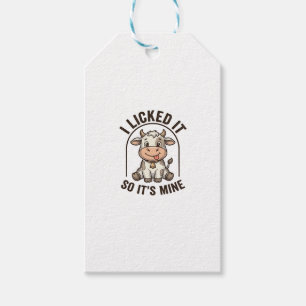 Lustig ich habe es abgeleckt Kuh Vintage-Farm-Shir Geschenkanhänger